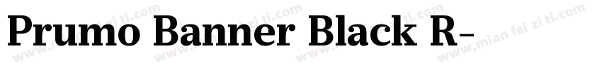 Prumo Banner Black R字体转换